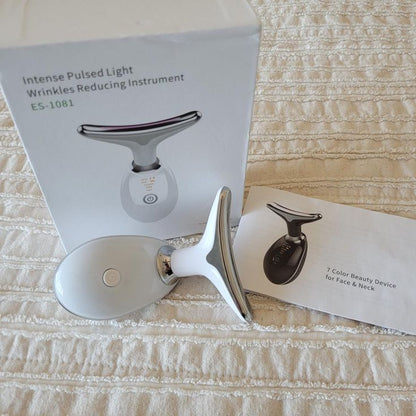 Combo Rejuvenecimiento Facial 3-en-1: Masajeador EMS Luz LED + Espuma Limpiadora